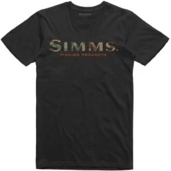 Men's Simms Logo T-Shirt -Patagonia Clothing Shop 12803 001 Simms Logo Tee Black s21 1