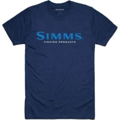 Men's Simms Logo T-Shirt -Patagonia Clothing Shop 12803 195 P 1 Ms Simms Logo Tee Dark Moon Heather Front