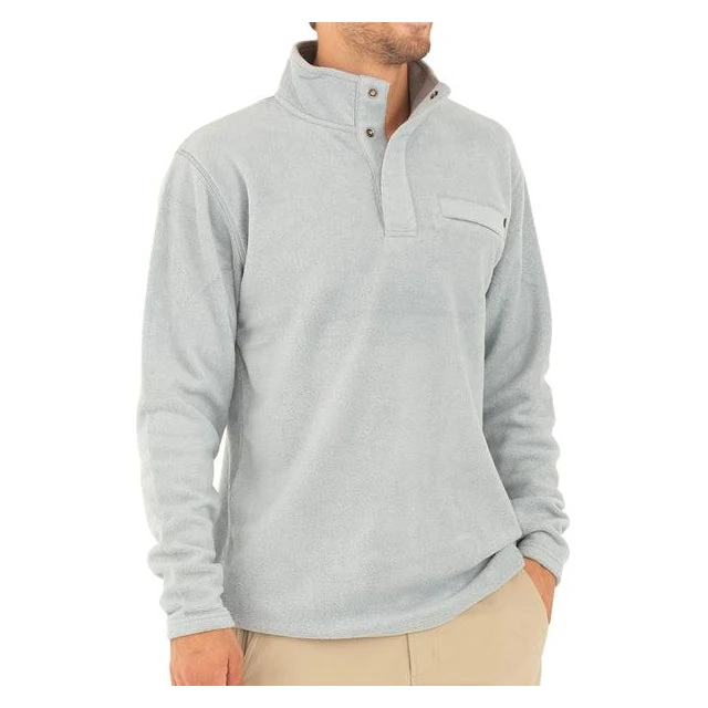 Men's Bamboo Polar Fleece Snap Pullover 3 Men's Bamboo Polar Fleece Snap Pullover
