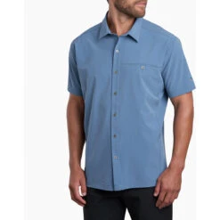KUHL Men's Renegade Shirt 13 KUHL Men's Renegade Shirt -Patagonia Clothing Shop 3069 Renegade SS Blue Cove Front