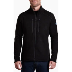 KUHL Men's Interceptr Fleece Jacket 10 KUHL Men's Interceptr Fleece Jacket -Patagonia Clothing Shop 3183 Interceptr FZ Black Front