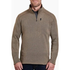 KUHL Men's Interceptr 1/4 Zip 10 KUHL Men's Interceptr 1/4 Zip -Patagonia Clothing Shop 3185 Interceptr Qtr Zip Oatmeal Front
