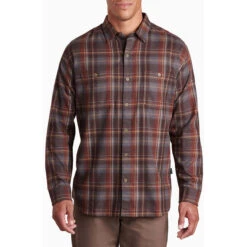 KUHL Men's Fugitive Flannel Shirt -Patagonia Clothing Shop 7202 fugitive flannel ls fire stone front pdp photo aebc6d3f 56fd 46bd a8f7 09d5391aee05