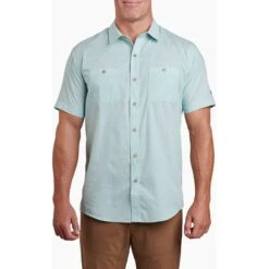 KUHL Men's Karib Short Sleeve 7 KUHL Men's Karib Short Sleeve -Patagonia Clothing Shop 7259 karib seafoam green front 1