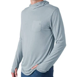 Men's Bamboo Lightweight Hoodie 33 Men's Bamboo Lightweight Hoodie -Patagonia Clothing Shop LWH CaysBlue Front 1 2
