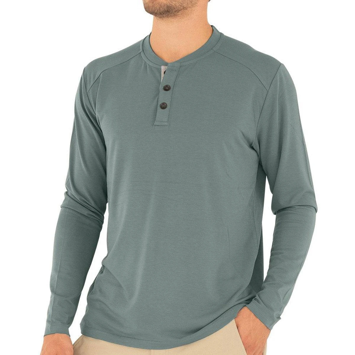 Men's Bamboo Flex Henley 9 Men's Bamboo Flex Henley - Image 7