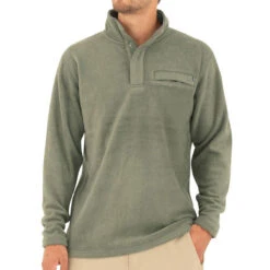 Men's Bamboo Polar Fleece Snap Pullover 11 Men's Bamboo Polar Fleece Snap Pullover -Patagonia Clothing Shop M PolarFleece SnapPullover DarkOlive 1