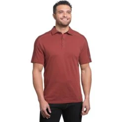 KUHL Men's Wayfarer Short Sleeve Polo Shirt 7 KUHL Men's Wayfarer Short Sleeve Polo Shirt -Patagonia Clothing Shop Men s Wayfarer 7242 Sundried Tomato