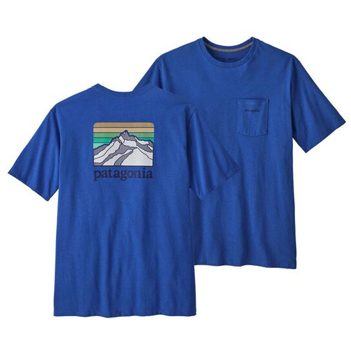 Patagonia Men's Line Logo Ridge Pocket Responsibili-Tee 8 Patagonia Men's Line Logo Ridge Pocket Responsibili-Tee - Image 6