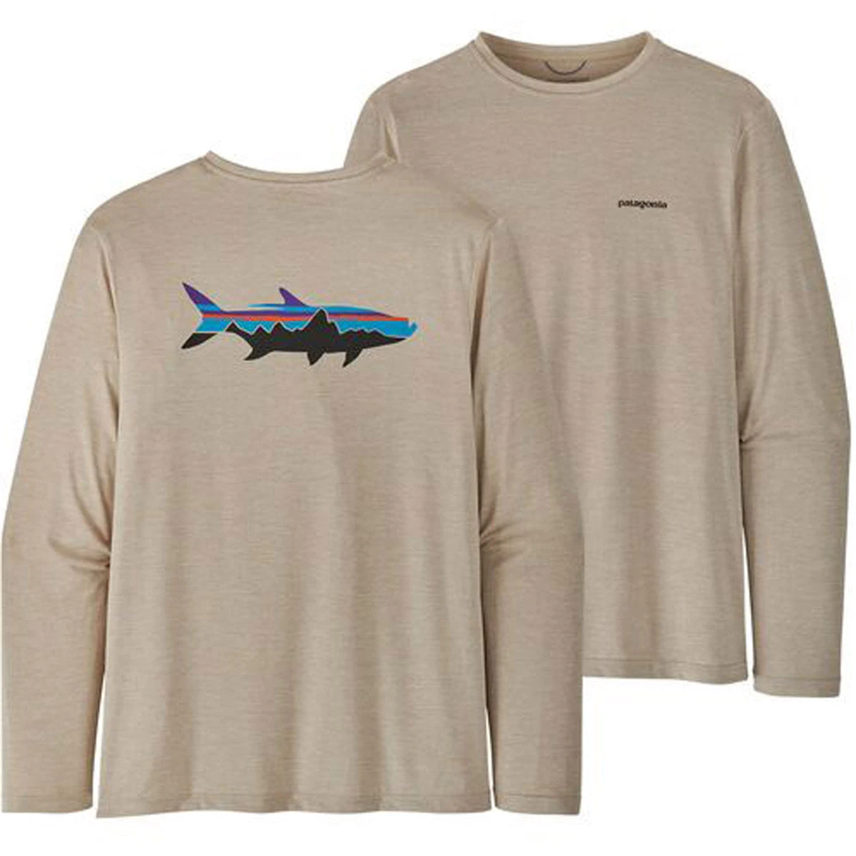Patagonia Men's Long-Sleeved Cap Cool Daily Fish Graphic Shirt 8 Patagonia Men's Long-Sleeved Cap Cool Daily Fish Graphic Shirt - Image 6