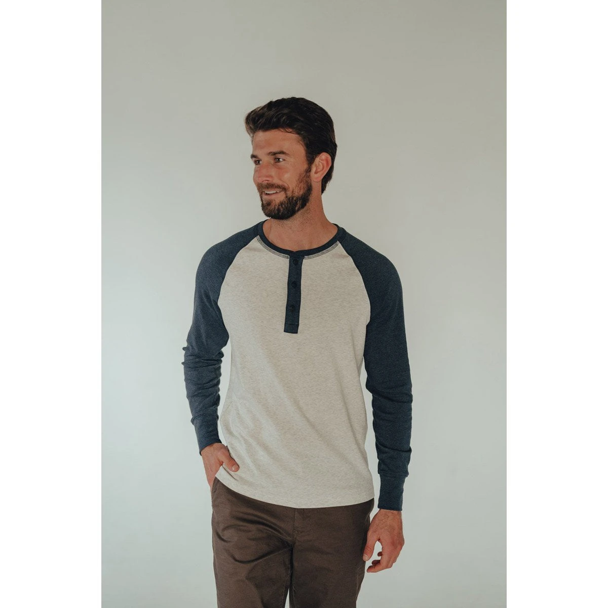 Men's Puremeso Retro Henley 4 Men's Puremeso Retro Henley - Image 2