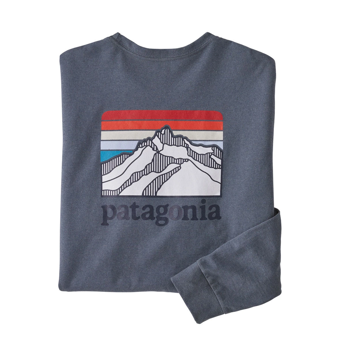 Patagonia Men's Long-Sleeved Line Logo Ridge Responsibili-Tee 4 Patagonia Men's Long-Sleeved Line Logo Ridge Responsibili-Tee - Image 2
