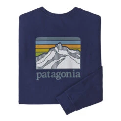 Patagonia Men's Long-Sleeved Line Logo Ridge Responsibili-Tee 9 Patagonia Men's Long-Sleeved Line Logo Ridge Responsibili-Tee -Patagonia Clothing Shop WBF22 38517 SNDB