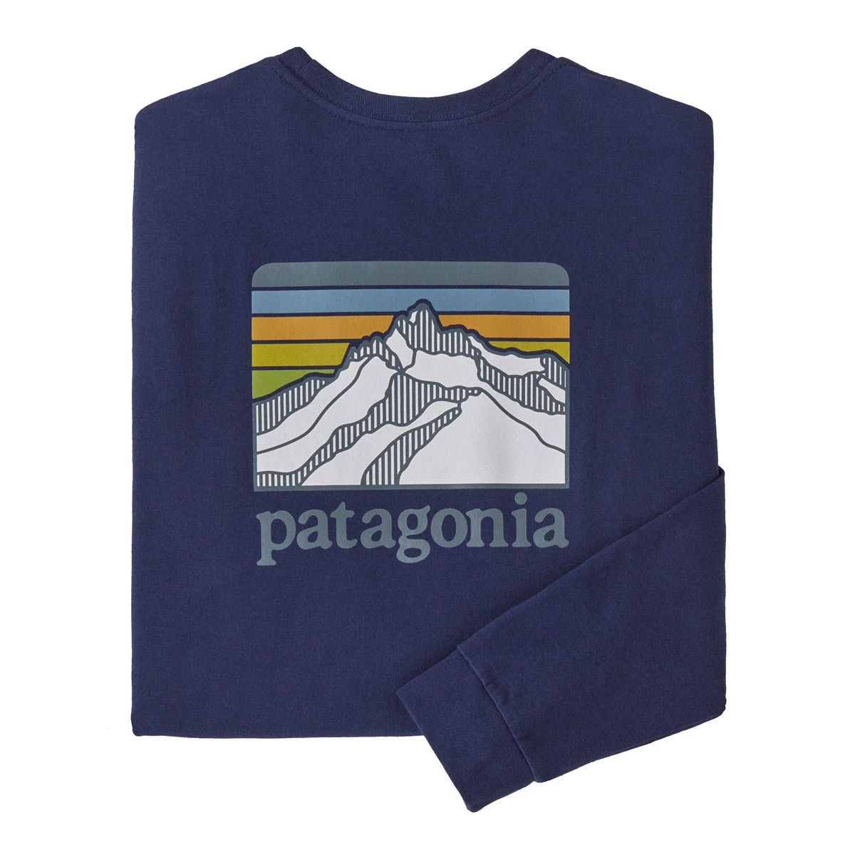 Patagonia Men's Long-Sleeved Line Logo Ridge Responsibili-Tee 6 Patagonia Men's Long-Sleeved Line Logo Ridge Responsibili-Tee - Image 4