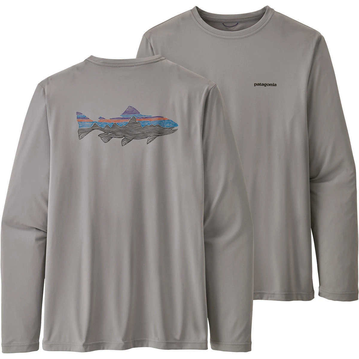 Patagonia Men's Long-Sleeved Cap Cool Daily Fish Graphic Shirt 3 Patagonia Men's Long-Sleeved Cap Cool Daily Fish Graphic Shirt
