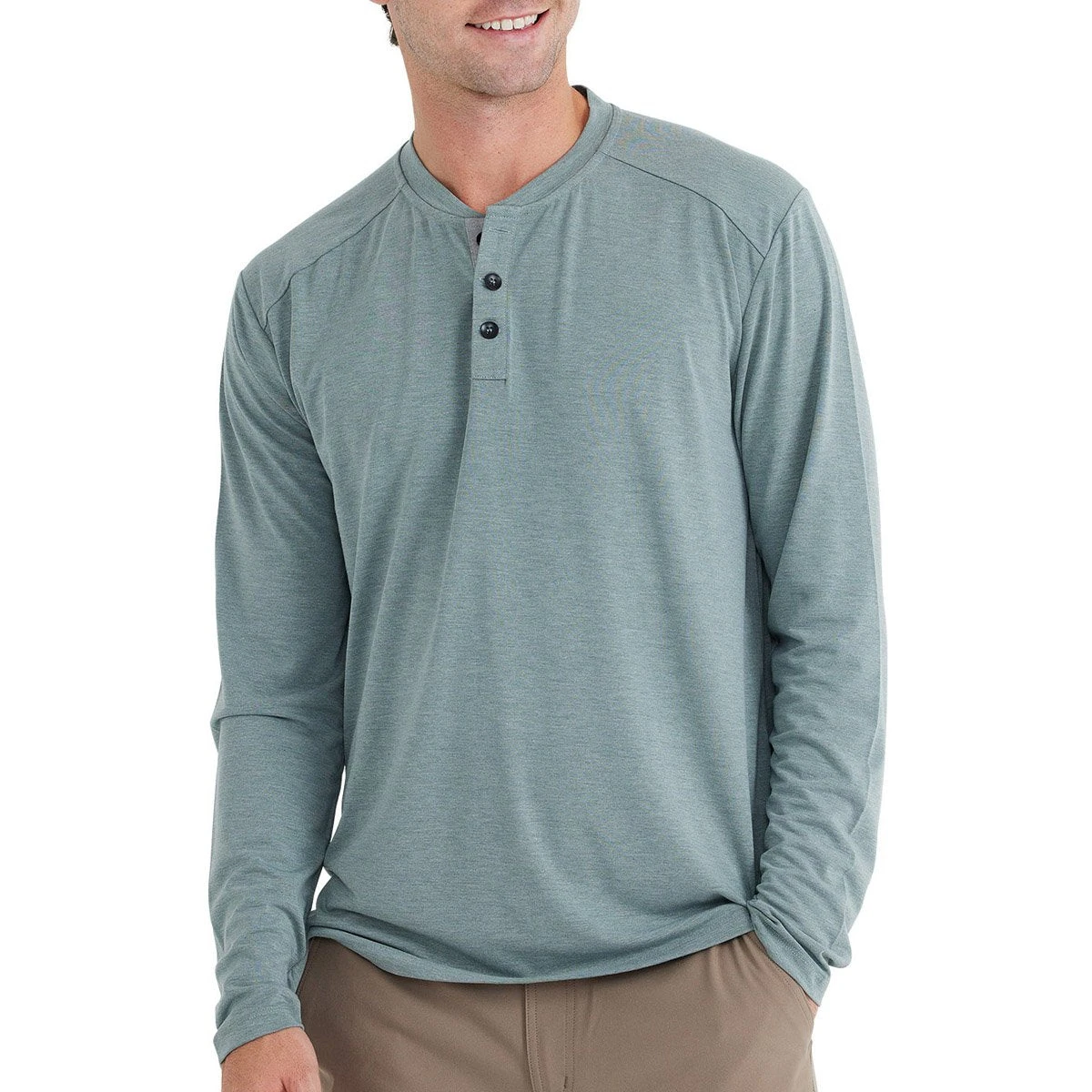 Men's Bamboo Flex Henley 7 Men's Bamboo Flex Henley - Image 5