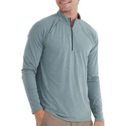 Patagonia Clothing Shop -Patagonia Clothing Shop flex quarter zip heather juniper men top 1 1