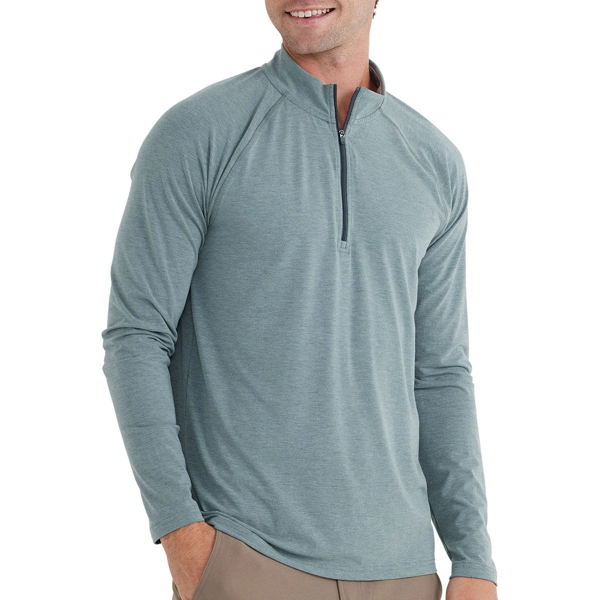 Men's Bamboo Flex Quarter Zip 4 Men's Bamboo Flex Quarter Zip - Image 2