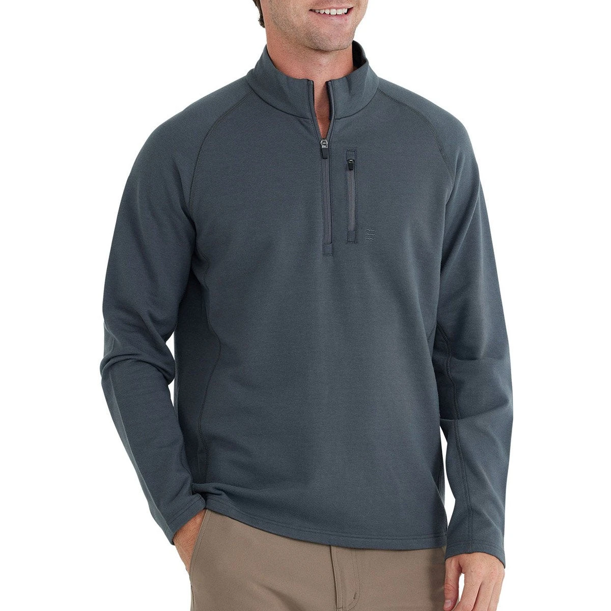 Men's Bamboo Heritage Fleece Quarter Zip 4 Men's Bamboo Heritage Fleece Quarter Zip - Image 2
