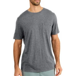 Men's Bamboo Heritage Pocket Tee -Patagonia Clothing Shop heritage pocket tee heather flint men top 1