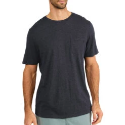 Men's Bamboo Heritage Pocket Tee -Patagonia Clothing Shop heritage pocket tee heritage black men top 1