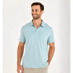 Men's Bamboo Heritage Polo 16 Men's Bamboo Heritage Polo -Patagonia Clothing Shop heritage polo flats blue men top 1