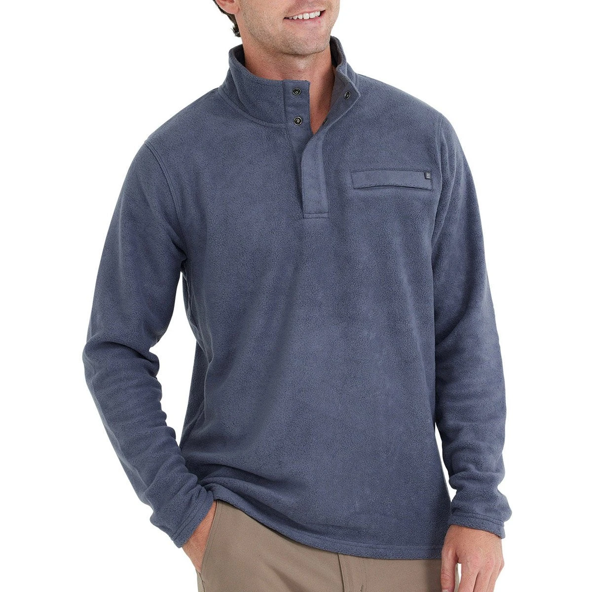 Men's Bamboo Polar Fleece Snap Pullover 8 Men's Bamboo Polar Fleece Snap Pullover - Image 6