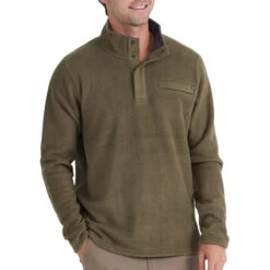 Men's Bamboo Polar Fleece Snap Pullover 12 Men's Bamboo Polar Fleece Snap Pullover -Patagonia Clothing Shop polar fleece snap pullover military green men top 1